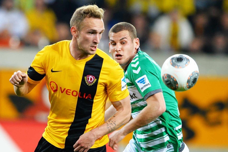 Toni Leistner (l.) spielte in jungen Jahren für Dynamo, wurde bei seinem Heimatklub aber nie zum großen Leistungsträger. (Archivfoto)