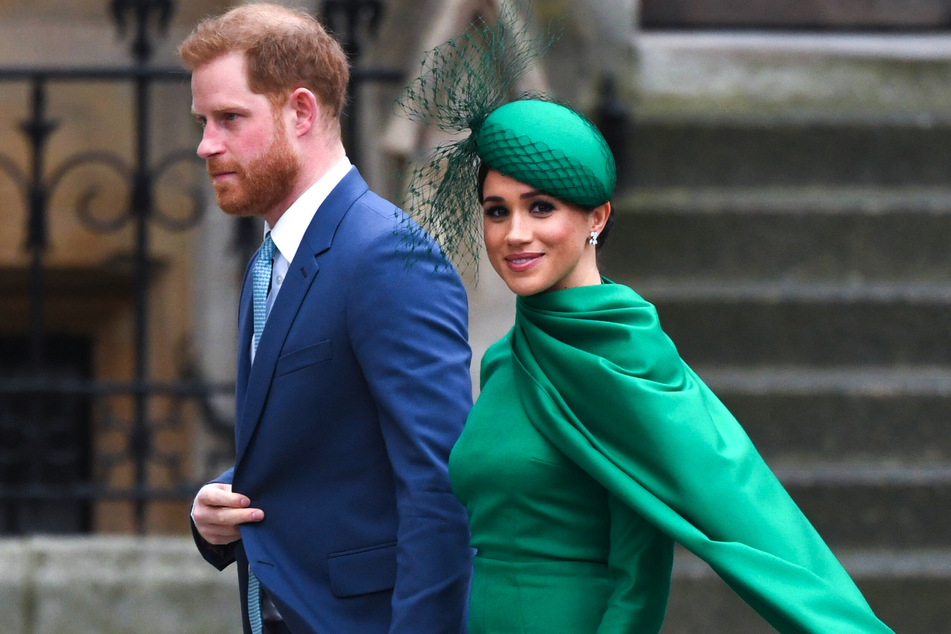 The Duke and Duchess of Sussex in March 2020 during one of their last official engagements at the Commonwealth Day Service, Westminster Abbey, London.