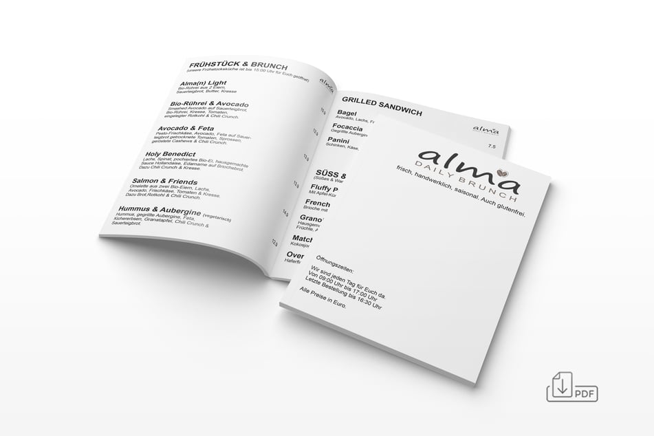 Hier klicken und das Menü erkunden.