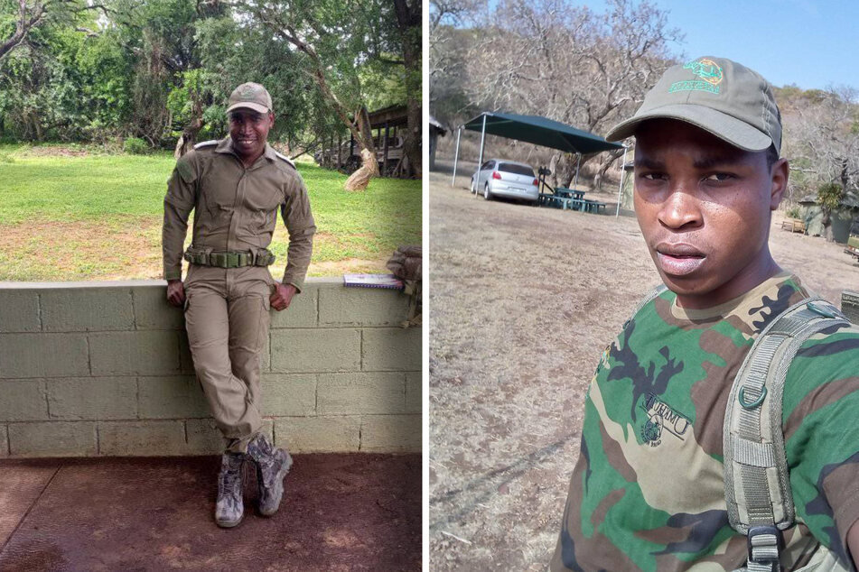 Park ranger Siphamandla Mthembu (pictured) was killed by a hippo while on patrol.