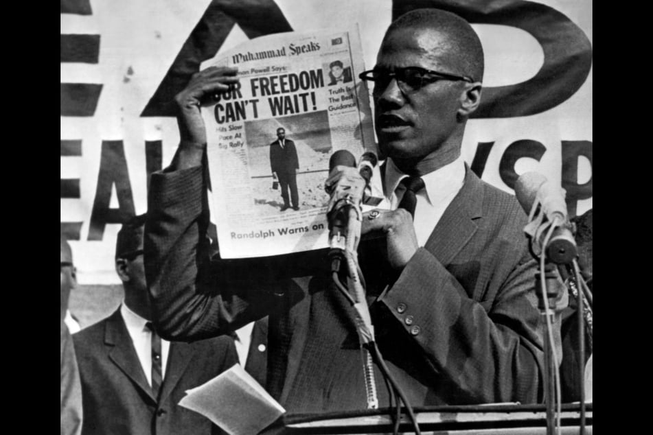 Civil rights leader Malcolm X was assassinated at the age of 39 (archive image).