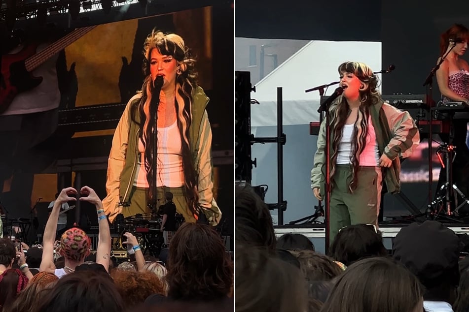 Lola Young suddenly collapsed about halfway through her set at New York's All Things Go on Saturday.