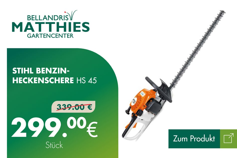 Benzin-Heckenschere für nur 299.