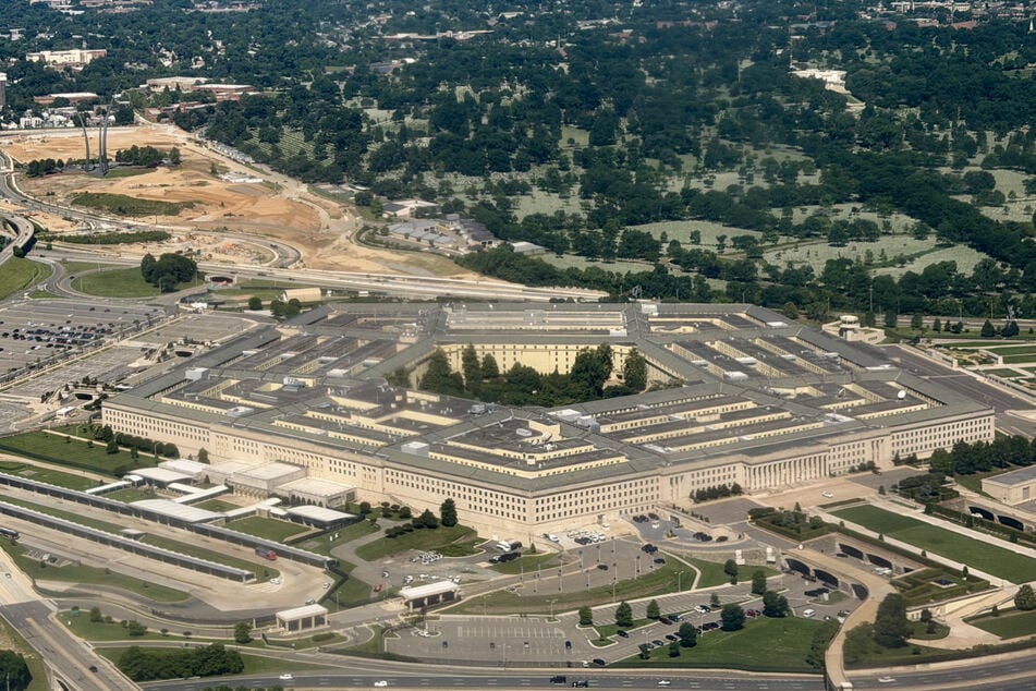 An aerial view of the Pentagon, which houses the US Department of Defense headquarters, in Arlington, Virginia, on May 31, 2026.
