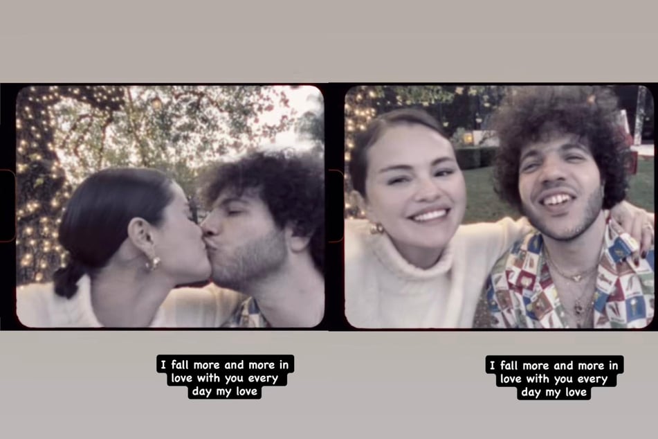 Selena Gomez teilte in ihrer Instagram-Story ein verliebtes Video mit ihrem Ehemann Benny Blanco.