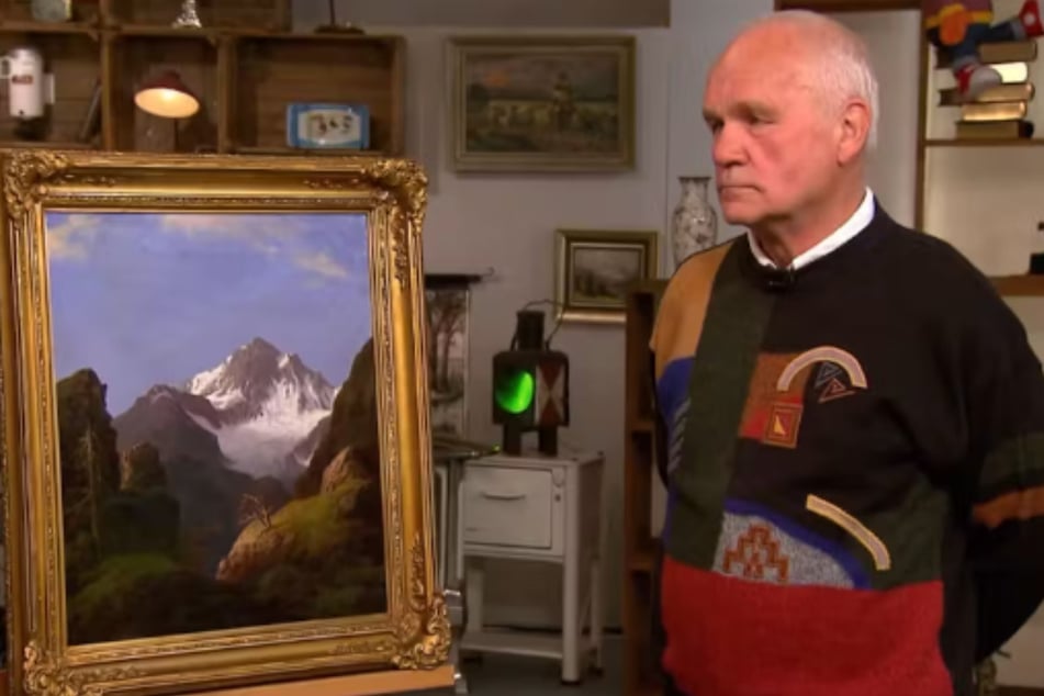 Jürgen Wolke (70) will bei "Bares für Rares" ein Gemälde verkaufen, das er auf einem Müllhaufen am Straßenrand gefunden hat.