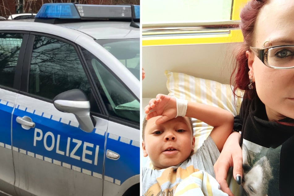 Mit diesem Foto sucht die Polizei nach einer Mutter und ihren vierjährigen Sohn aus Finsterwalde.