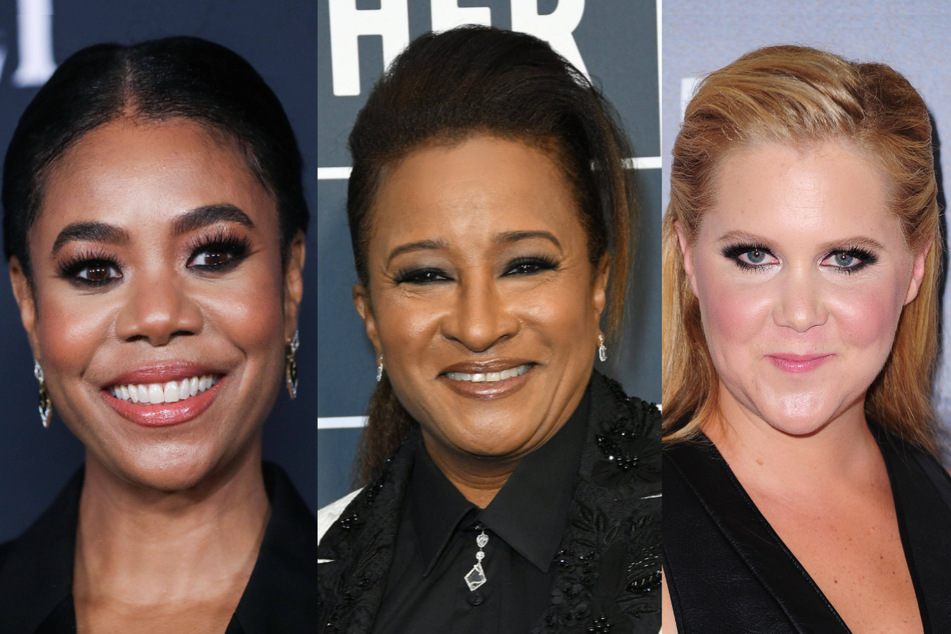 Regina Hall (l.), Wanda Sykes (c.), and Amy Schumer (r.) have been announced to host the upcoming 2022 Academy Awards on March 27.