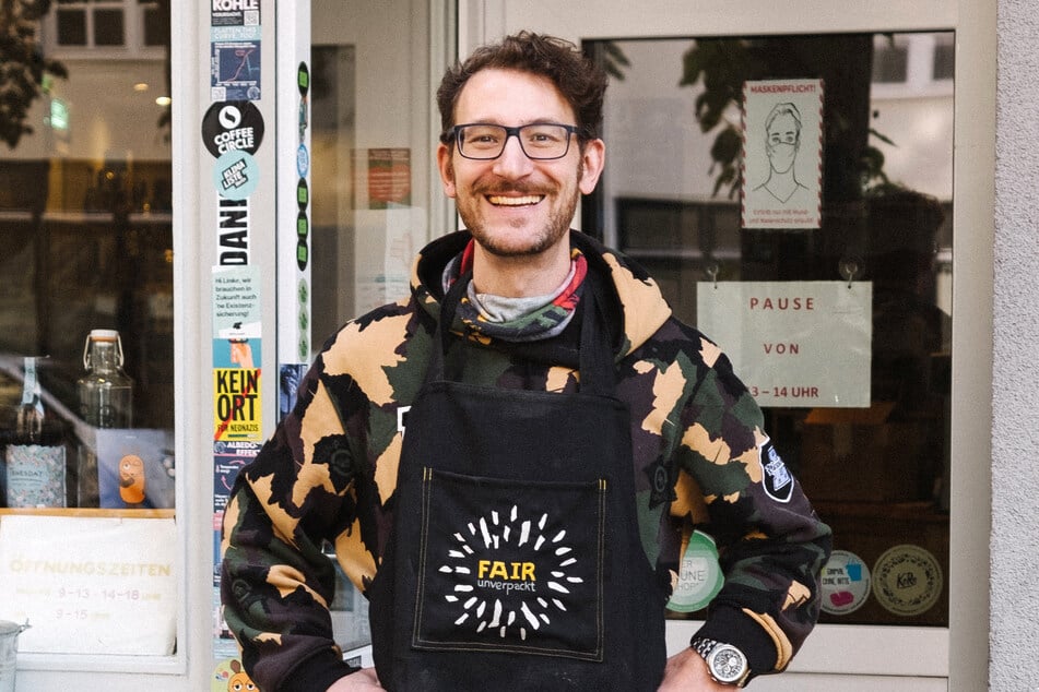 Mit seinem Laden "FAIR unverpackt" setzt sich Gründer Florian Remmler für mehr Nachhaltigkeit ein.