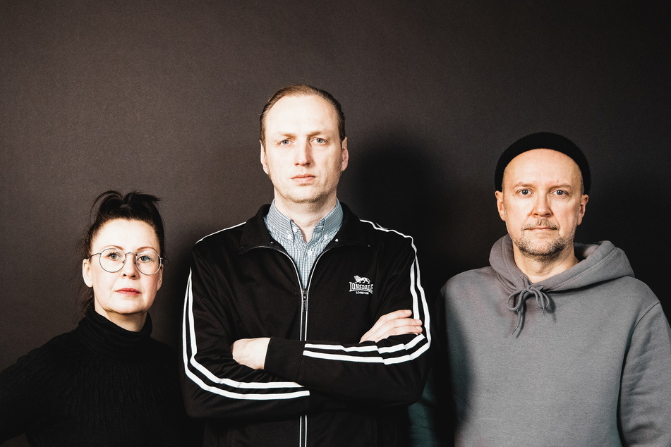Yvonne Preibisch (v.l.), Thomas Kahl (43) und Maik Selbmann (47) starteten die Chemnitzer "Kulturgesichter".