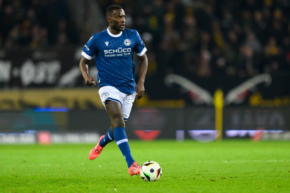 Außenstürmer Merveille Biankadi (30) gehörte in der Vorsaison zu den famosen Pokalhelden bei Arminia Bielefeld.