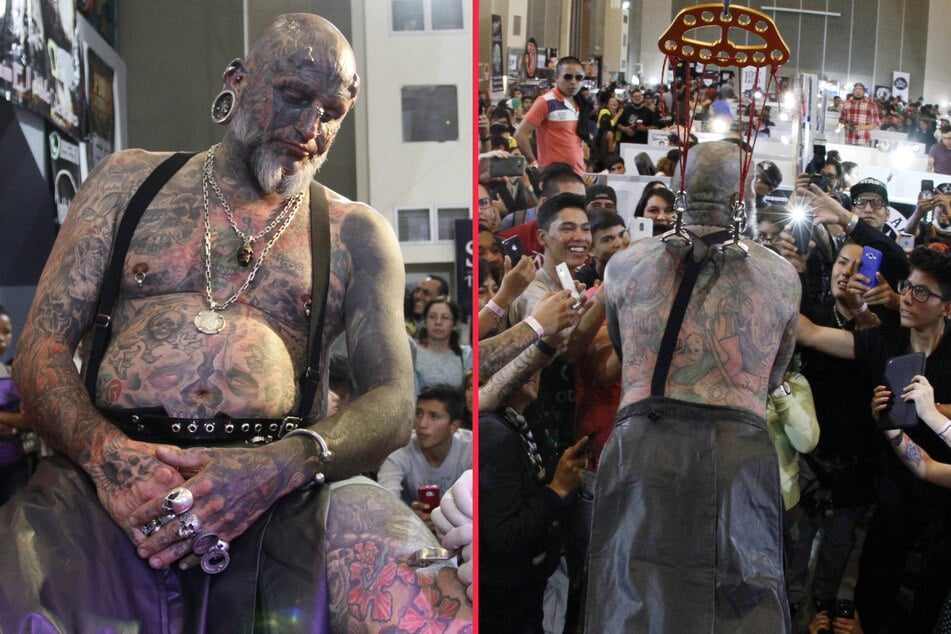 Extreme body modifications couple sets new world record