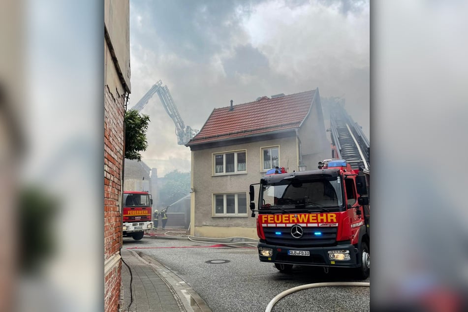 In Falkenstein im Harz brannte am Morgen ein Einfamilienhaus.