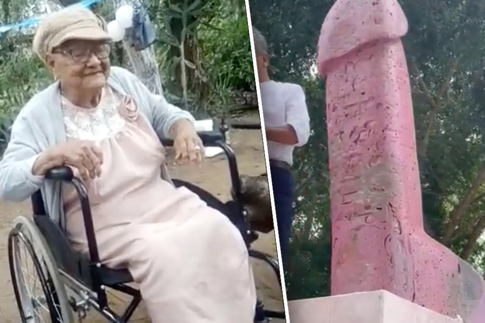 99-Jährige wünscht sich Penis als Grabstein, jetzt steht er endlich