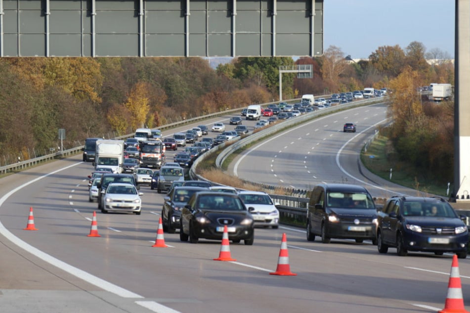 Die A4 musste in Richtung Chemnitz kurzzeitig gesperrt werden.