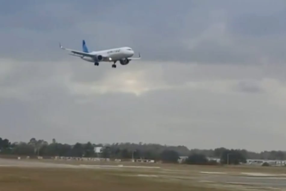 Im Landeanflug sah noch alles gut aus ...