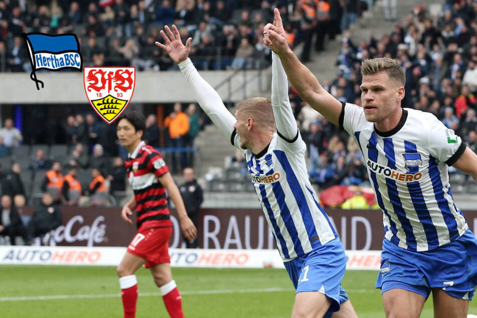 Hertha BSC sendet Lebenszeichen: Heimsieg im Abstiegskrimi gegen VfB Stuttgart