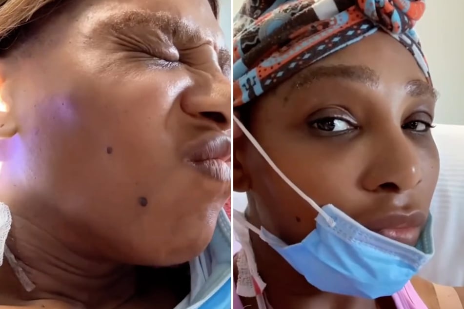 Serena Williams gave fans an update on TikTok after she had a brachial cyst surgically removed from her neck.