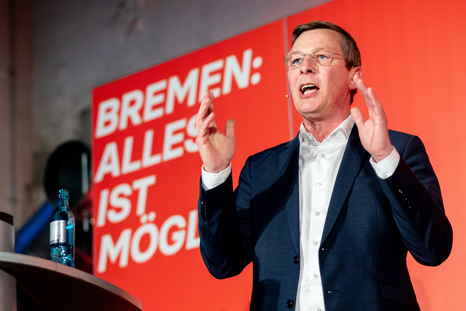 Frank Imhoff (54) spricht vor den Delegierten beim Parteitag der CDU Bremen.