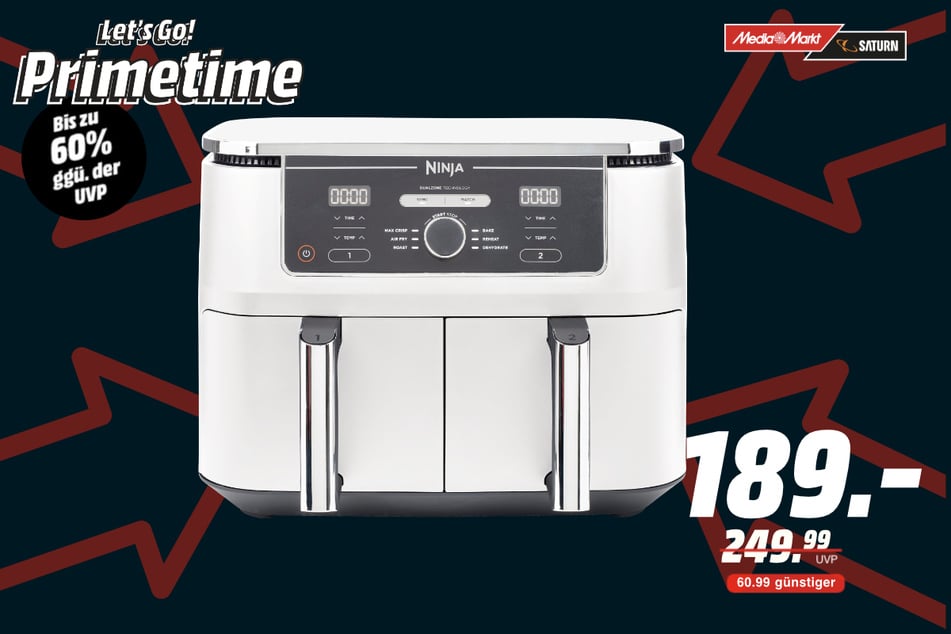 Ninja-Heißluftfritteuse für 189 statt 249,99 Euro.