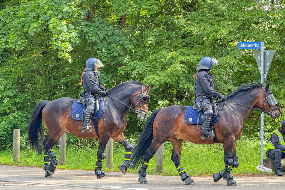 Im Zuge der Ausschreitungen wurde auch eine Polizeibeamtin verletzt.