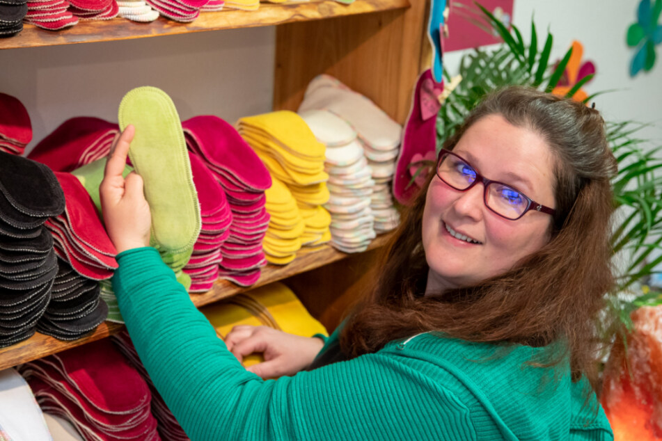 Stefanie Wagner, Inhaberin des Menstruationsladens.