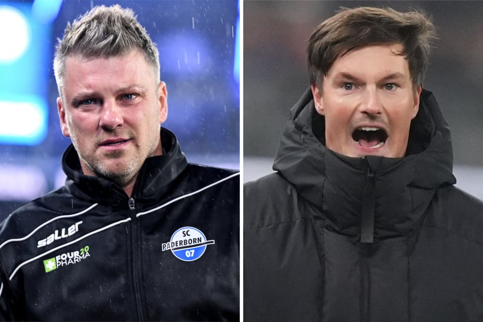 SCP-Trainer Lukas Kwasniok (43) wollte im Winter den Job von HSV-Coach Merlin Polzin (34) haben. Am Sonntag treffen sie an der Seitenlinie aufeinander.