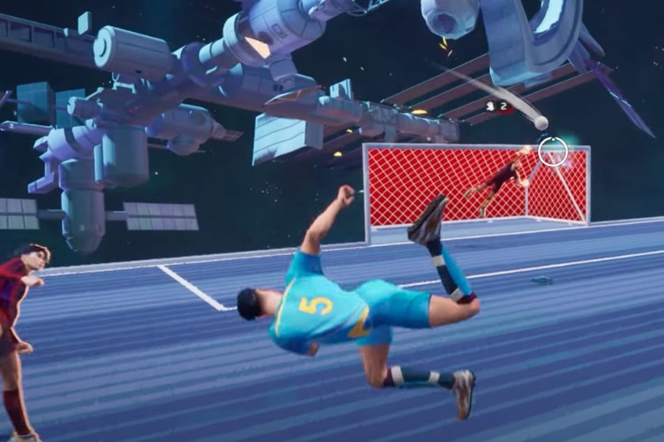 Von Umfeld bis Spielablauf erinnert einiges an den Auto-Fußball-Klassiker "Rocket League". Nur an Wand und Decke kann man (noch?) nicht herumlaufen.