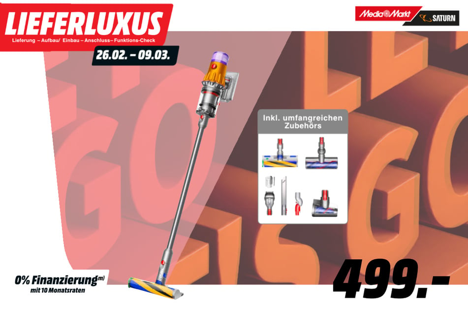 Dyson-Stielsauger für 499 Euro.