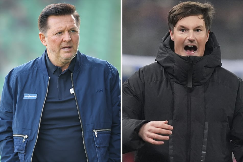 HSV-Coach Merlin Polzin (34, r.) trifft an der Seitenlinie auf FCM-Trainer Christian Titz (53), der die Hamburger von März bis Oktober 2018 trainierte.