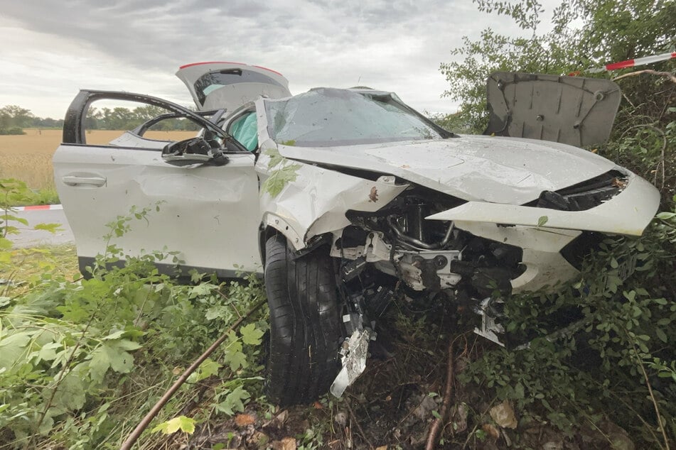 Heftiger Unfall auf nasser Straße: Cupra prallt gegen Baum, drei Verletzte