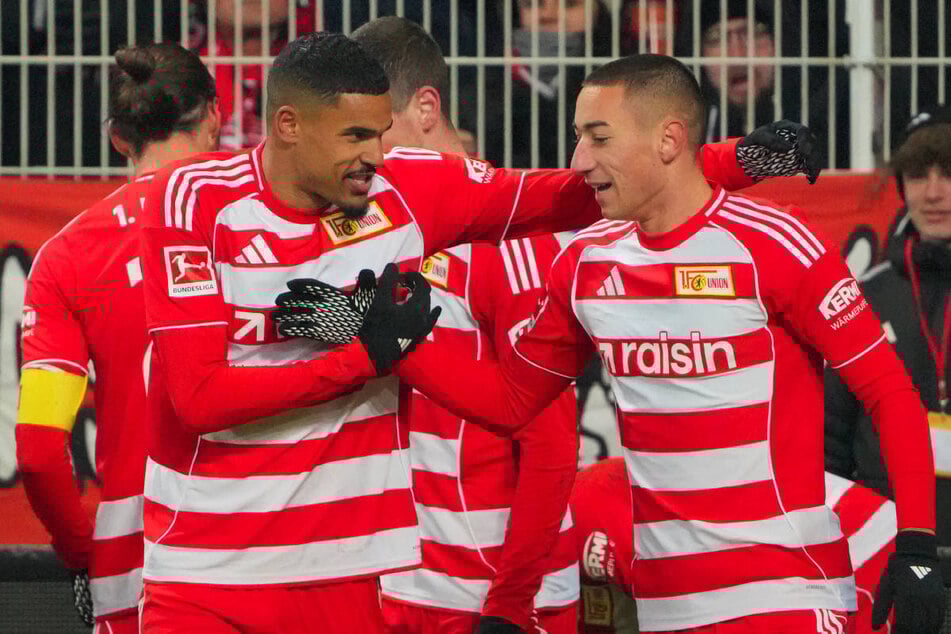 Die Union-Offensive um Marin Ljubicic (23, r.) kommt immer besser in Schwung, sodass Standardtore von Danilho Doekhi (27) zwar immer noch gern genommen werden, aber nicht mehr entscheidend sind.