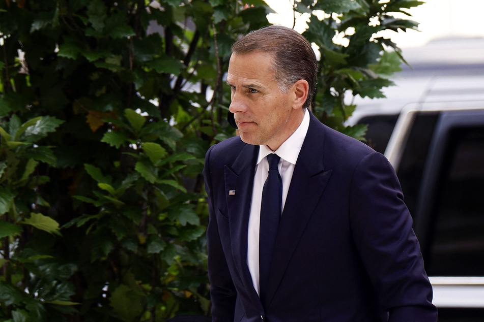 Hunter Biden arrives at the J. Caleb Boggs Federal Building on Wednesday in Wilmington, Delaware.