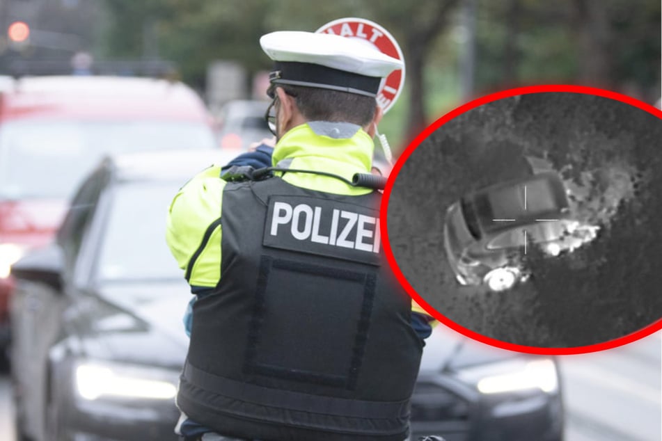 Dresden: Verfolgungsjagd auf der A4! Porsche-Dieb flieht nach Crash zu Fuß, Polizei-Heli im Einsatz