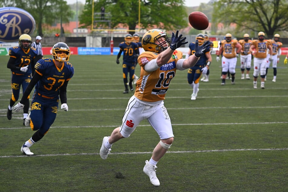 Eigentlich ist Eric Seidel (34) Receiver, doch der Rücken spielt aktuell nicht mit.