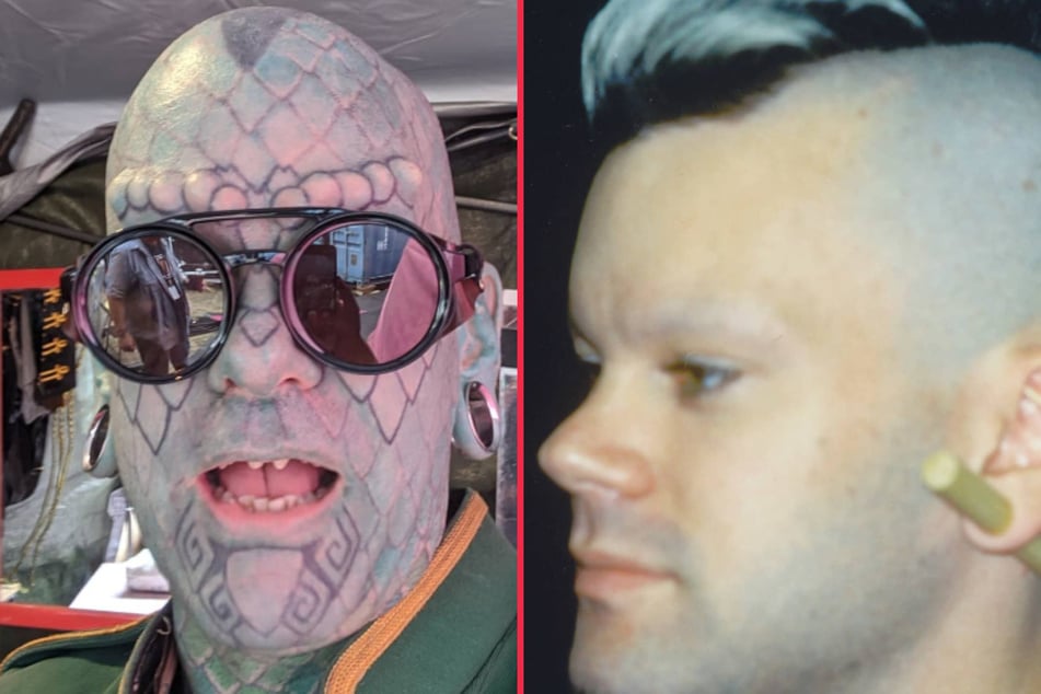 Man who turned himself into a lizard reveals his-pre transformed self