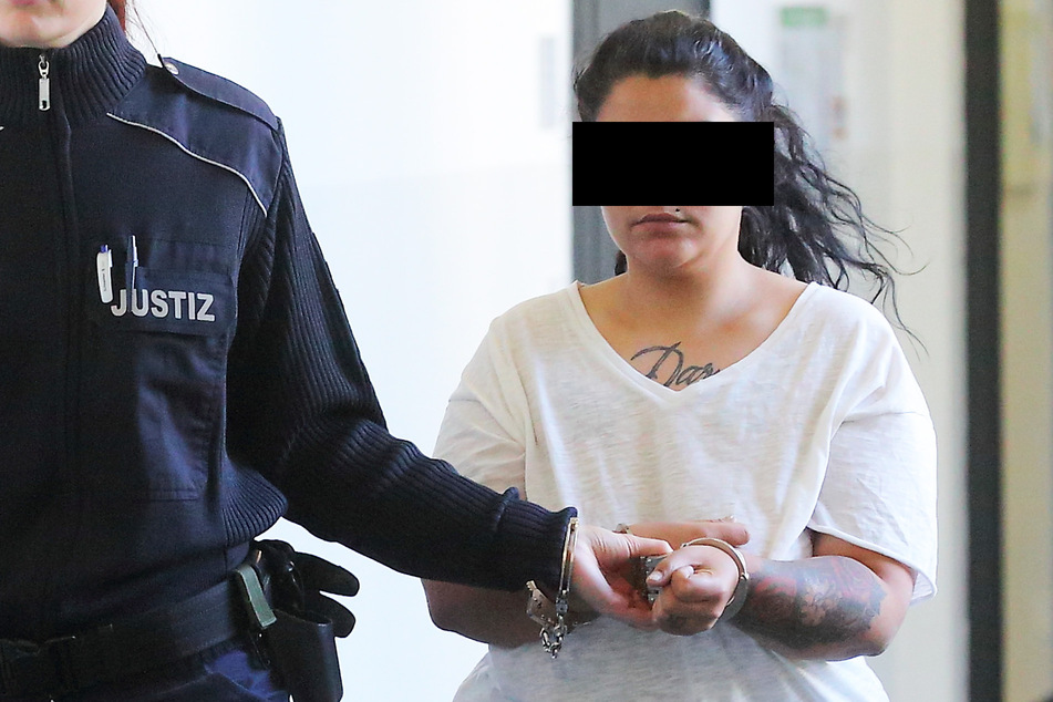 Amalia B. (26) gestand ihre Taten im Prozess am Amtsgericht Dresden.