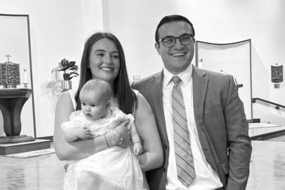 Ihr Familienglück war noch ganz frisch: Erin Piacenti (†32) mit Ehemann Frank und Töchterchen Madison.