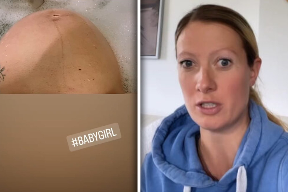 Schwangere Denise Munding: Als sie ein Bad nimmt, passiert etwas Lustiges mit ihrem Babybauch