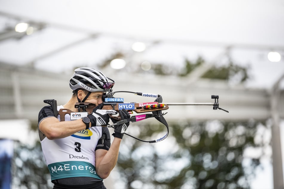 Unter Druck, vor einer ausverkauften Haupttribüne: Justus Strelow (28) freut sich aufs Schießen beim City Biathlon.