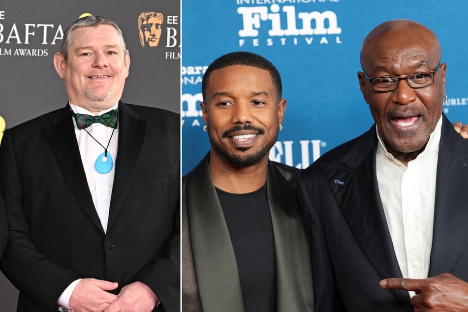 John Davidson (l.) said he was "deeply mortified" by his involuntary tic that saw him shout the N-word at Michael B. Jordan (c.) and Delroy Lindo.