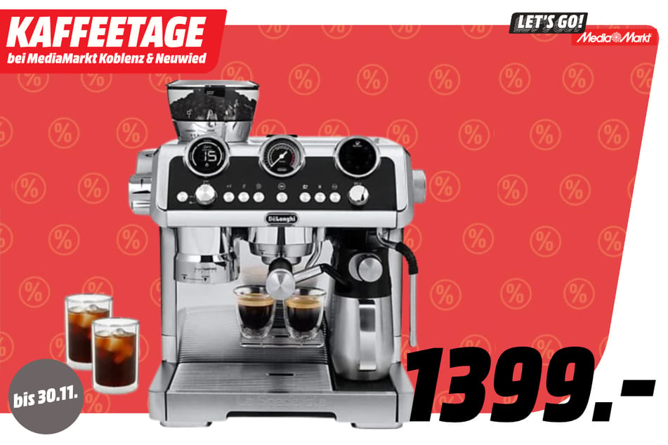 DeLonghi-Espressomaschine für 1.399 statt 1.599 Euro.