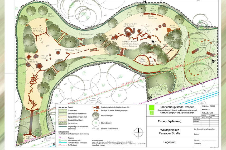 Der Entwurf für den neuen Waldspielplatz.