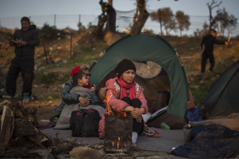 Diese Familie floh aus Afghanistan. In Griechenland an der EU-Außengrenze beantragte sie Asyl.