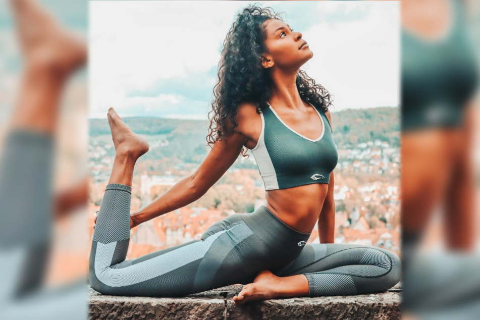 Model Lijana Kaggwa (24) ist sehr beweglich: Sie tanzt und praktiziert Yoga.