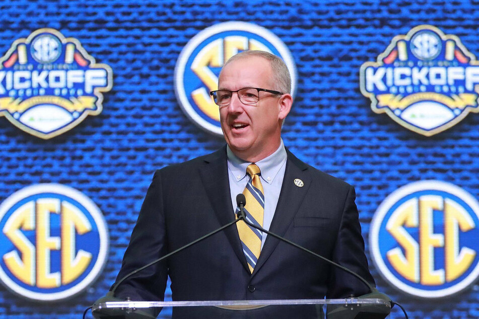 SEC Commissioner Greg Sankey will preside over 16 schools when Texas and Oklahoma is slated to officially join his conference in 2025