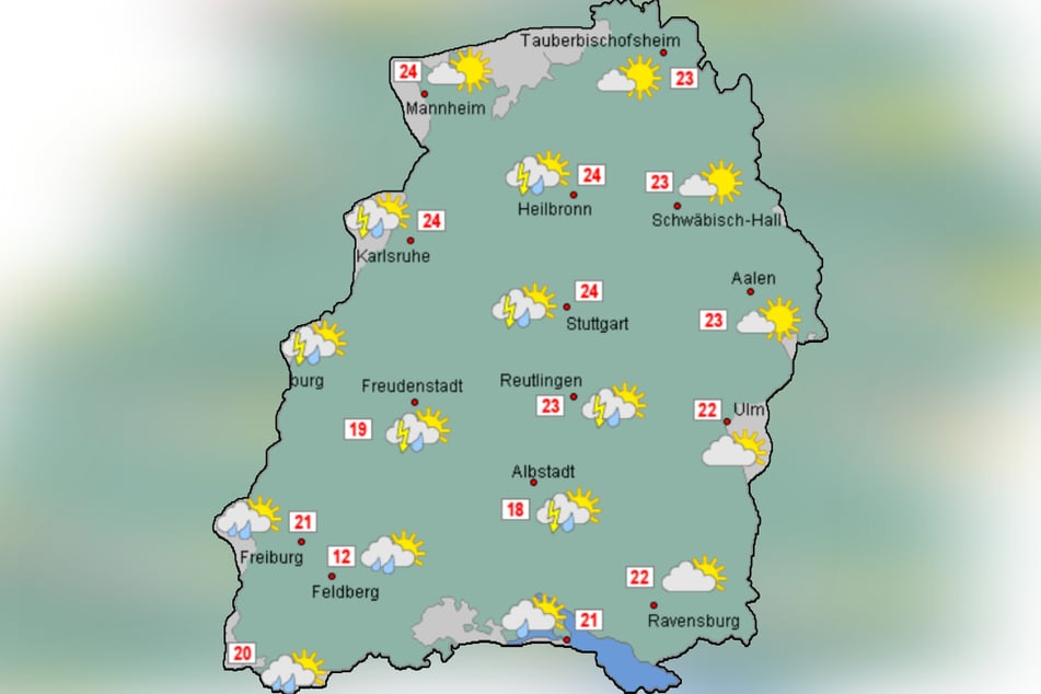 In großen Teilen des Freistaats soll es am Wochenende regnen.