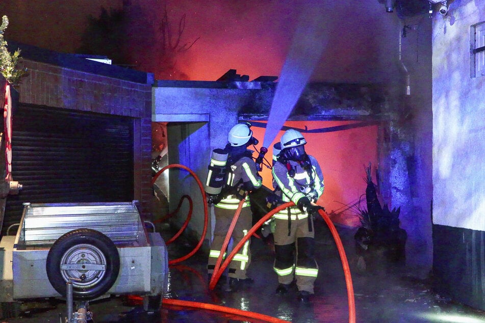 Die Feuerwehr war mit einigen Kräften im Einsatz.