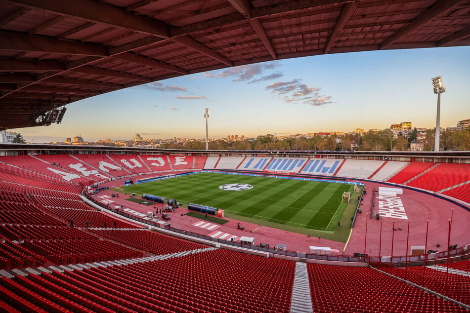 Im Belgrader Stadion Rajko Mitic wird die Partie am Dienstagabend angepfiffen.