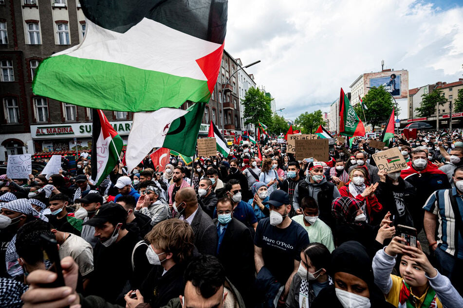Teilnehmer einer Palästina-Demonstration hatten am Ostersamstag israelfeindliche und antisemitische Parolen skandiert. (Archivfoto)